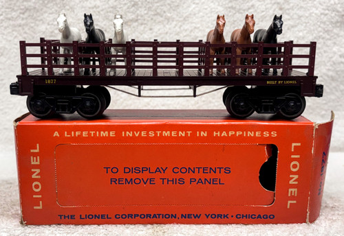 1877 Western & Atlantic Flatcar w/ Horses (8/OB)