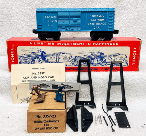 3357 Hydraulic Platform Maintenance Car: Teal Body (7++/OB)