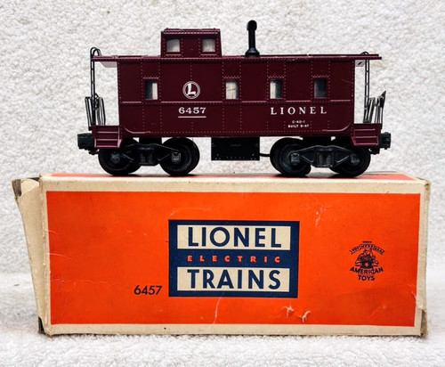 6457-25 Lionel Caboose: Maroon Body (7++/OB)