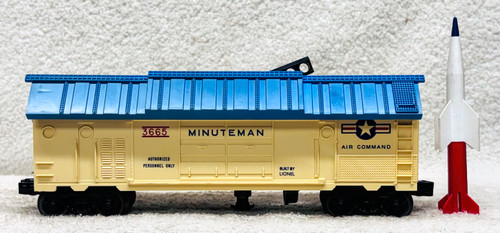 3665 Minuteman Box Car w/ Rocket: Teal Blue Roof (8+)
