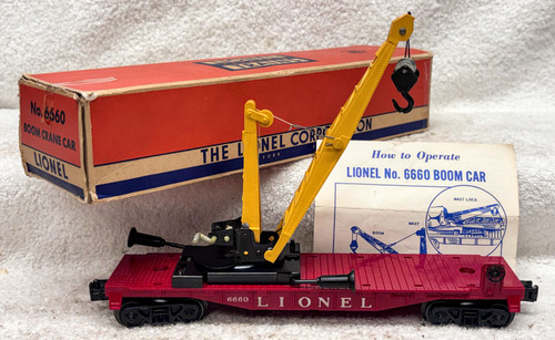 6660 Boom Crane Car (8+/OB)