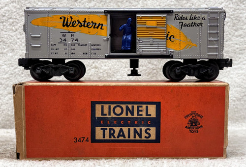 3474 Western Pacific Oper. Box Car (7+/OB)