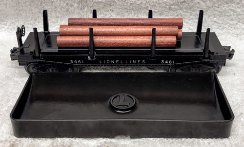 3461 Log Dump Car w/ # 160 Dump Bin (7)