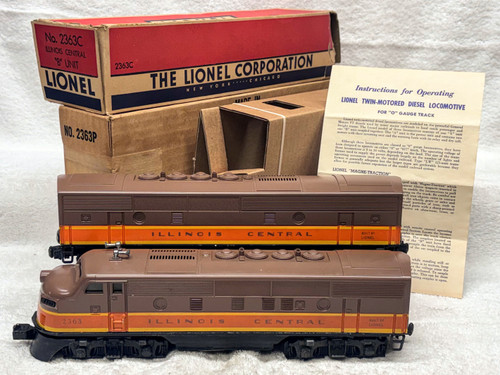 2363 Illinois Central F3 AB Diesels (7++/OB)