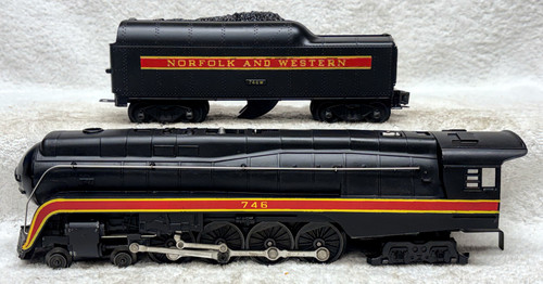 746 Norfolk & Western Steam Locomotive w/ 746W Tender (8+)