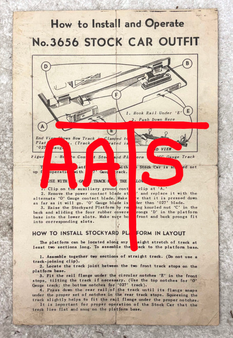 3656 Cattle Car and Corral: Instructions Only (8)