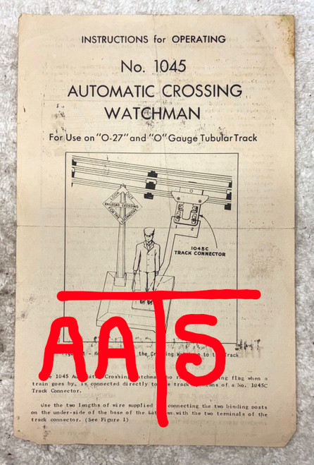 1045 Crossing Watchman: Instructions Only (8+)