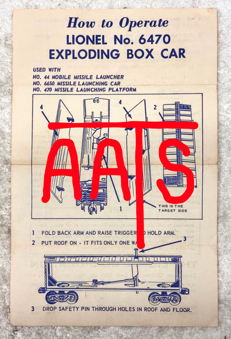6470 Exploding Box Car: Instructions Only (8+)