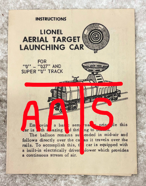 3470 Aerial Target Launching Car: Instructions Only (8+)