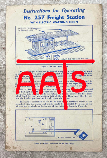 257 Freight Station With Horn: Instructions Only (7)