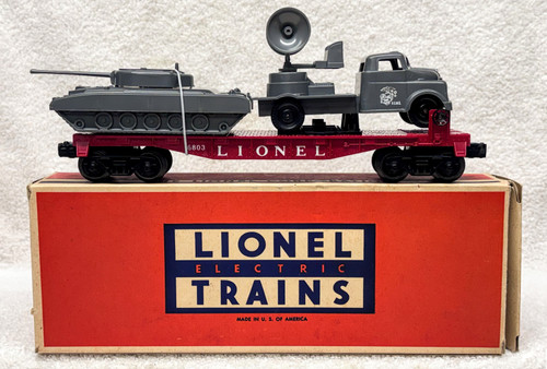 6803 Flatcar with USMC Tank & Sound Truck (8/OB)
