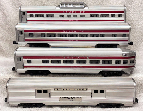 2530, 2561. 2562 & 2563 Santa Fe Passenger Set (8)