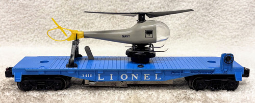 3419 Flatcar w/ Launching Helicopter (7+)