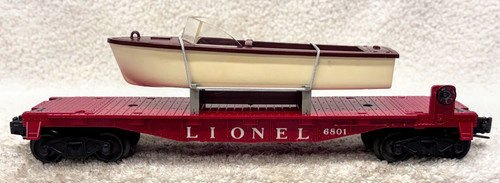 6801 Flatcar w/ Orig. Brown Boat (8)