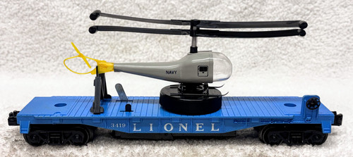 3419 Flatcar w/ Launching Helicopter (7++)
