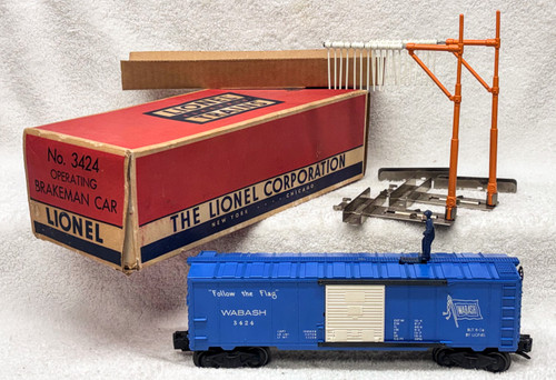 3424 Wabash Operating Brakeman Car: Blue Figure (7++/OB)