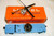 3419 Flatcar with Helicopter: Light Blue (8/OB)