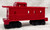 6167-125 Caboose: Red (6+)