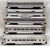 9576, 9577, 9578, 9579 & 9580 Burlington Passenger Car Set (NOS)