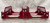 270 Truss Bridge: Set of Five, True Red (6 to 6+)