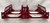 270 Truss Bridge: Set of Five, True Red (6 to 6+)
