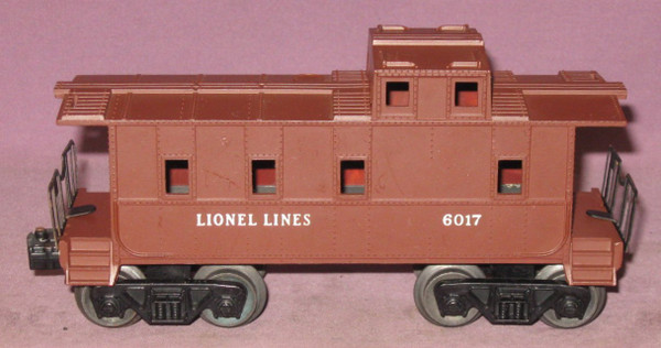 6017 Lionel Lines Caboose: Painted Brown (7+)