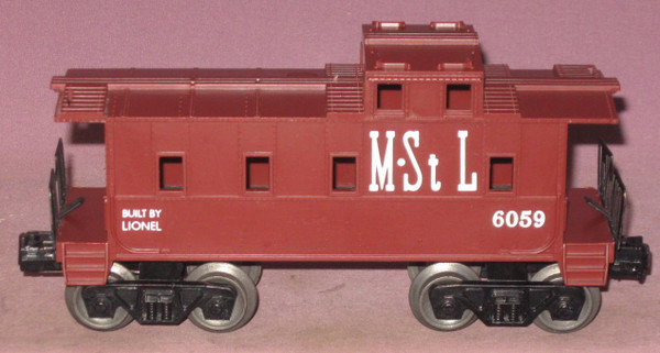 6059 M. & St. L. Caboose: Molded Brown (NOS)