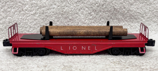 6111 Red Flatcar w/ Logs ( 6+ )