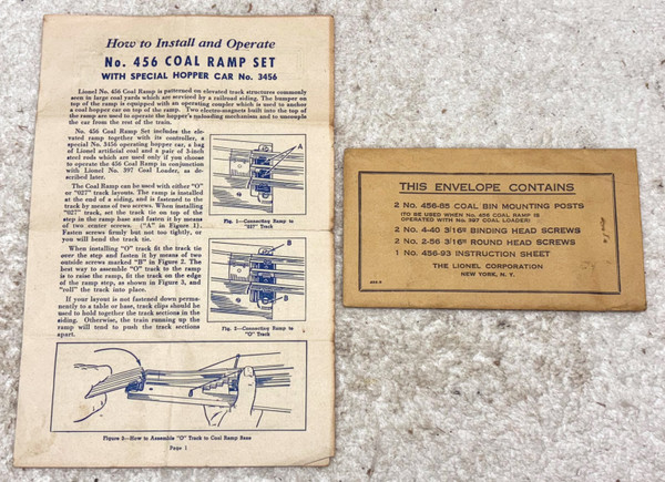 456 Coal Ramp: Envelope & Instructions (8+)