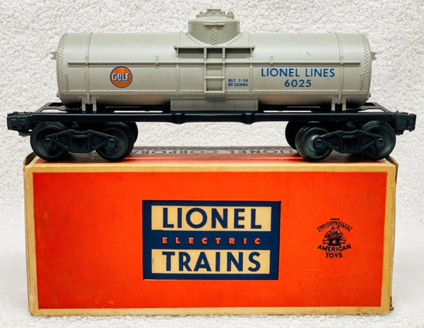 6025 Gulf Tank Car: Gray (8/OB) 6025 Gulf Tank Car: Gray (8/OB)