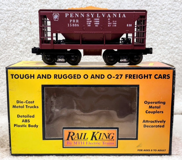 MTH Rail King 30-7522 Pennsylvania Iron Ore Car (9/OB) MTH Rail King 30-7522 Pennsylvania Iron Ore Car (9/OB)