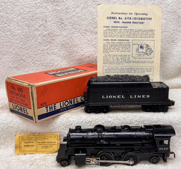 6110 Scout Steam Locomotive w/ 6001T Tender (7+/OB)