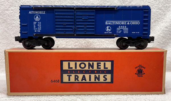 6468 Baltimore & Ohio Automobile Box Car (8+/OB) 6468 Baltimore & Ohio Automobile Box Car (8+/OB)