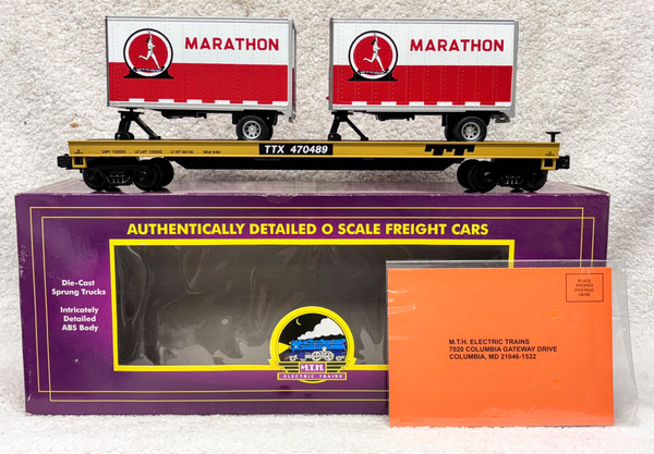 20-98167 Marathon Oil  Flatcar w/ Trailers (NOS)