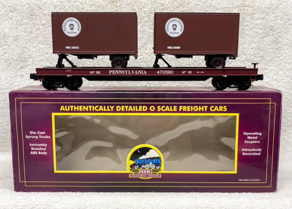 20-90003 Pennsylvania  Flatcar w/ Trailers (9/OB)