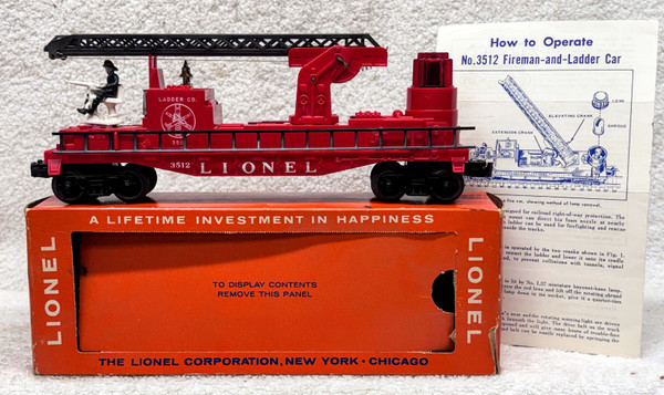 3512 Fireman and Ladder Car (7++/OB)