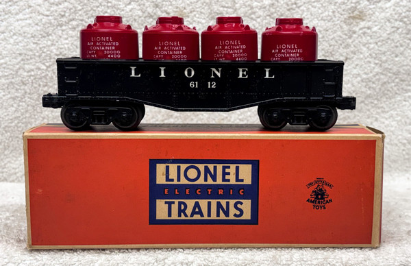 6112-1 Lionel Gondola w/ Canisters (8+/OB)