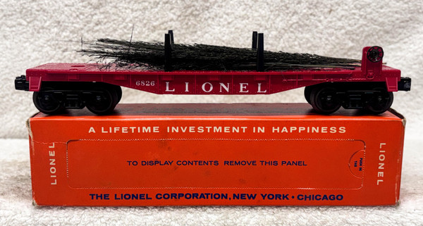 6826 Flatcar with Christmas Trees (8+/OB)