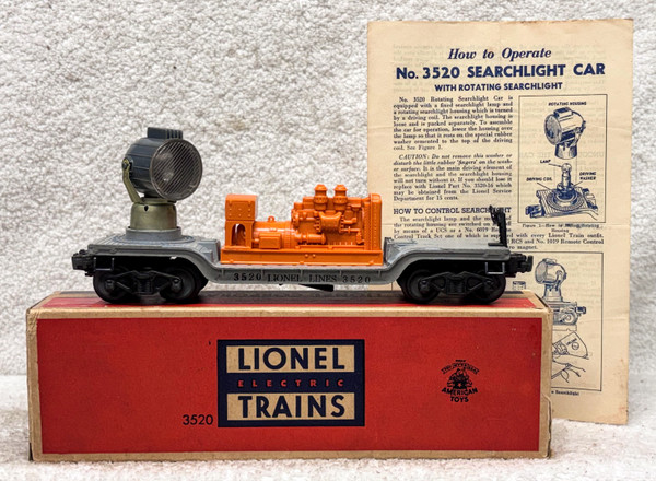 3520 Rotating Searchlight Car (7+/OB)