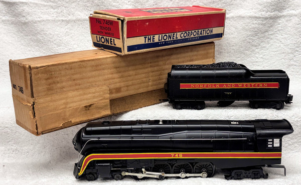 746 Norfolk & Western Steam Locomotive w/ 746W Tender (7++/OB)