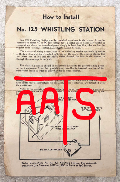 125 Whistling Shack: Instructions Only (7)