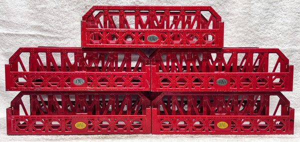 270 Truss Bridge: Set of Five, True Red (6 to 6+)
