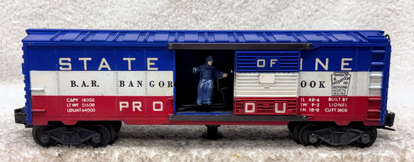 3494-275 State of Maine Box Car: No Number (7+)