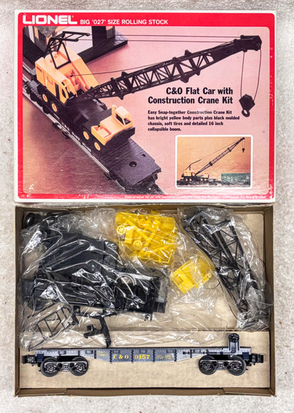 9157 Chesapeake & Ohio Flatcar w/ Crane: Unassembled (NOS)