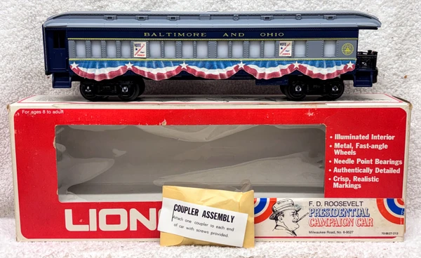 9527 Baltimore & Ohio President Roosevelt Observation Car: Factory Error (NOS)