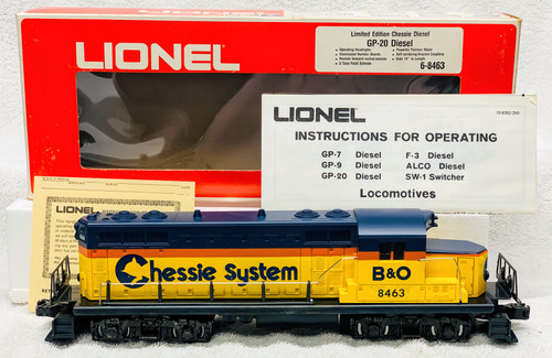 8463 Chessie / B & O GP-20 Diesel (NOS) - All Aboard Train Shoppe