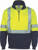 3929 - 300gsm HiVis 2 Tone 1/2 Zip Sweater w/Tape