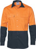 3732 - HiVis Cool-Breeze Vertical Vented Cotton Shirt - Long sleeve