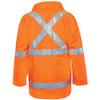 3999 - Hi-Vis Cross Back D/N 6 in 1 jacket - Orange - Back