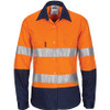 3749 Ladies HiVis 3 Way Cool-Breeze Cotton Shirt with Gusset Sleeve, 3M R/Tape - Long Sleeve.